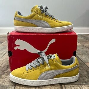 Puma Suede Classic Ceylon Yellow- Quarry Men Size 9.5